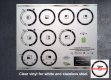 (image for) Rangemaster Classic Ceramic 110 Compatible fascia sticker set.